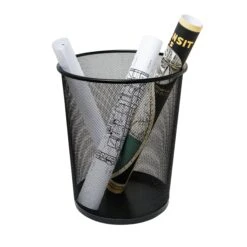 Black 18L Small Wire Mesh Trash Can