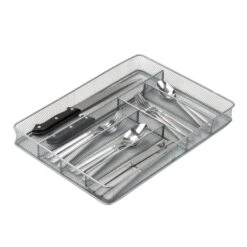 Silver 16" X 11" Mesh Multi-Purpose Drawer Organizer