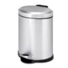 Silver 5L Stainless Steel Oval Step Trash Can