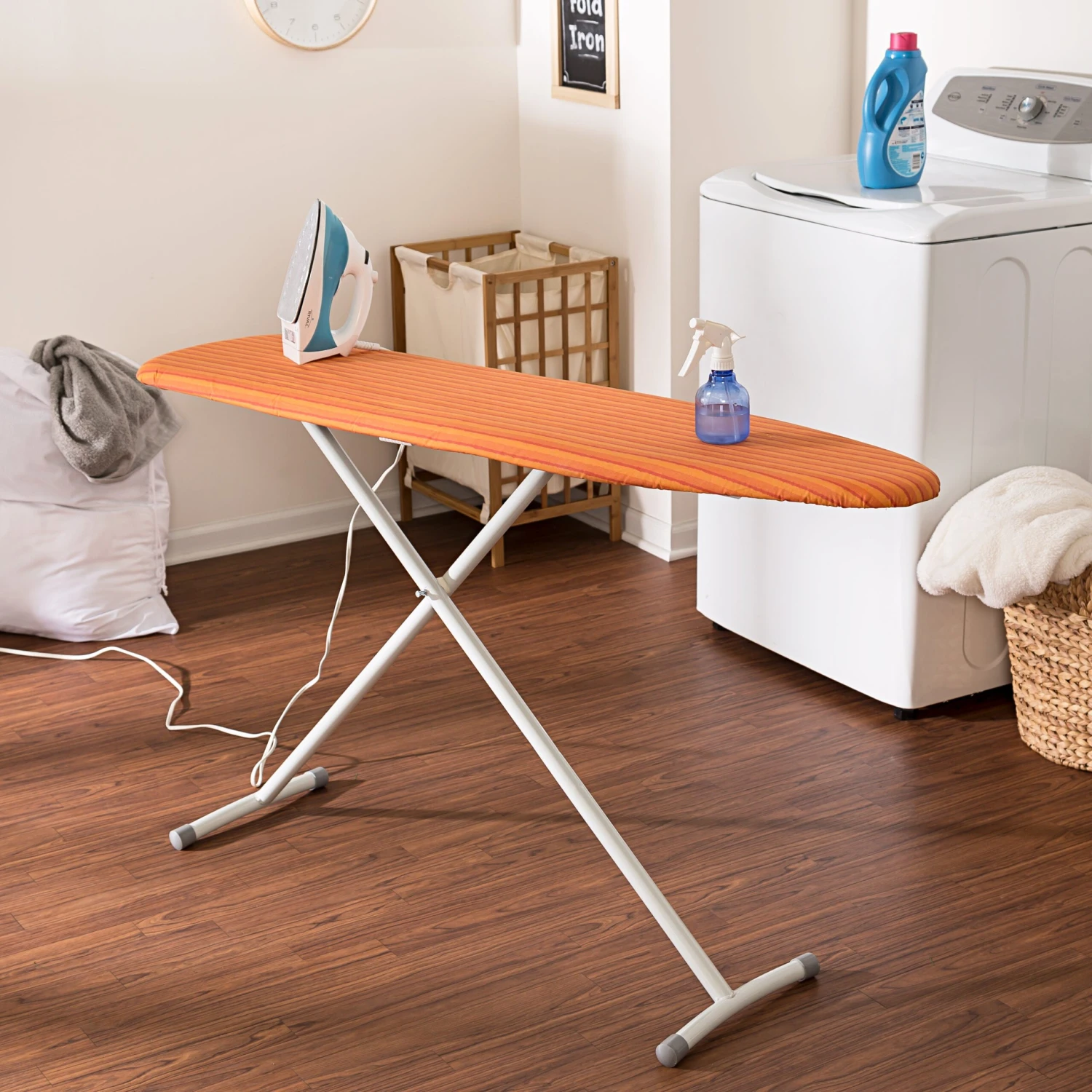 Orange Classic Folding Ironing Board - Image 2