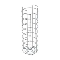 Chrome Wire Freestanding 4 Roll Toilet Paper Holder