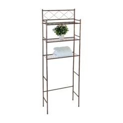 Oil-Rubbed Bronze Over-The-Toilet Space Saver