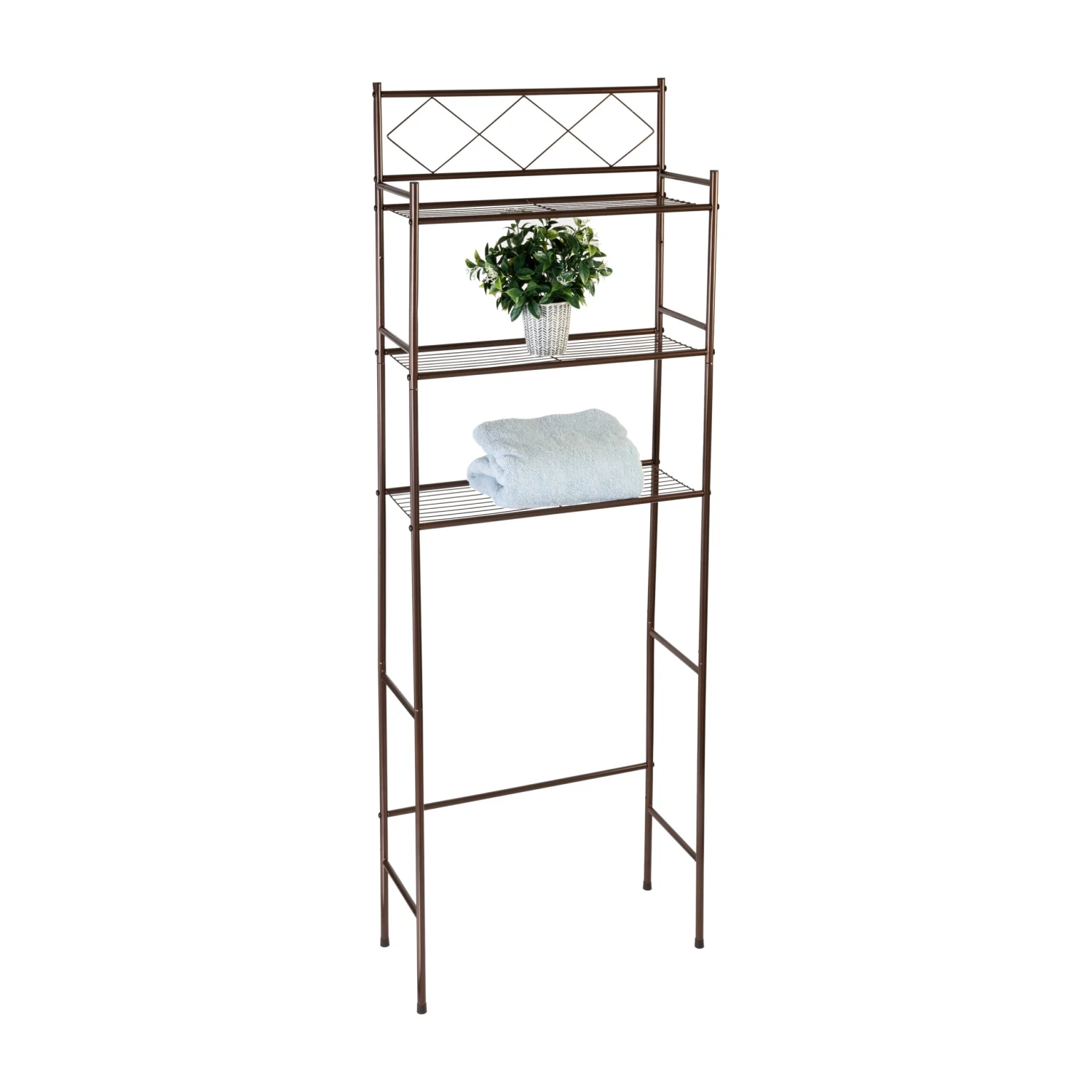 Oil-Rubbed Bronze Over-The-Toilet Space Saver