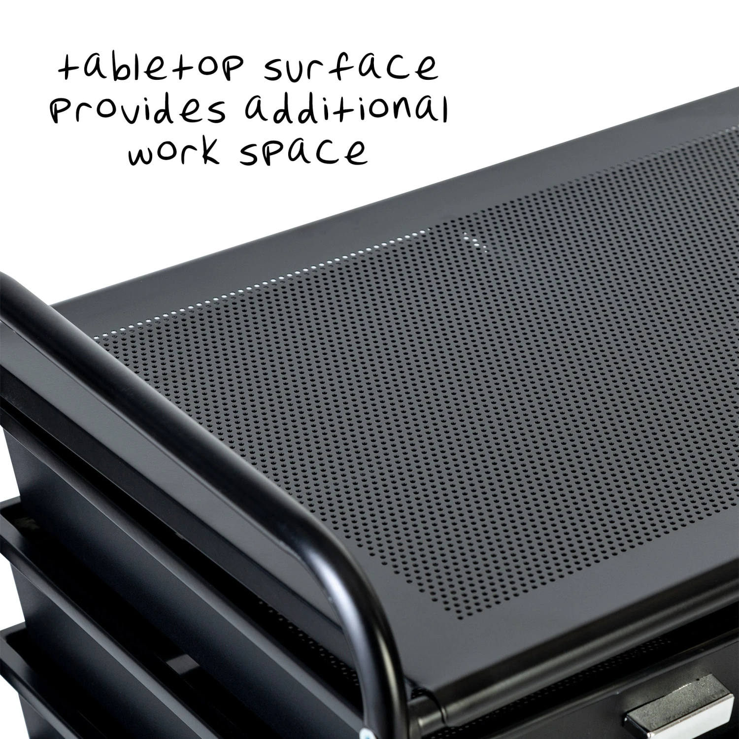 Black 12-Drawer Rolling Storage And Craft Cart Organizer - Image 3