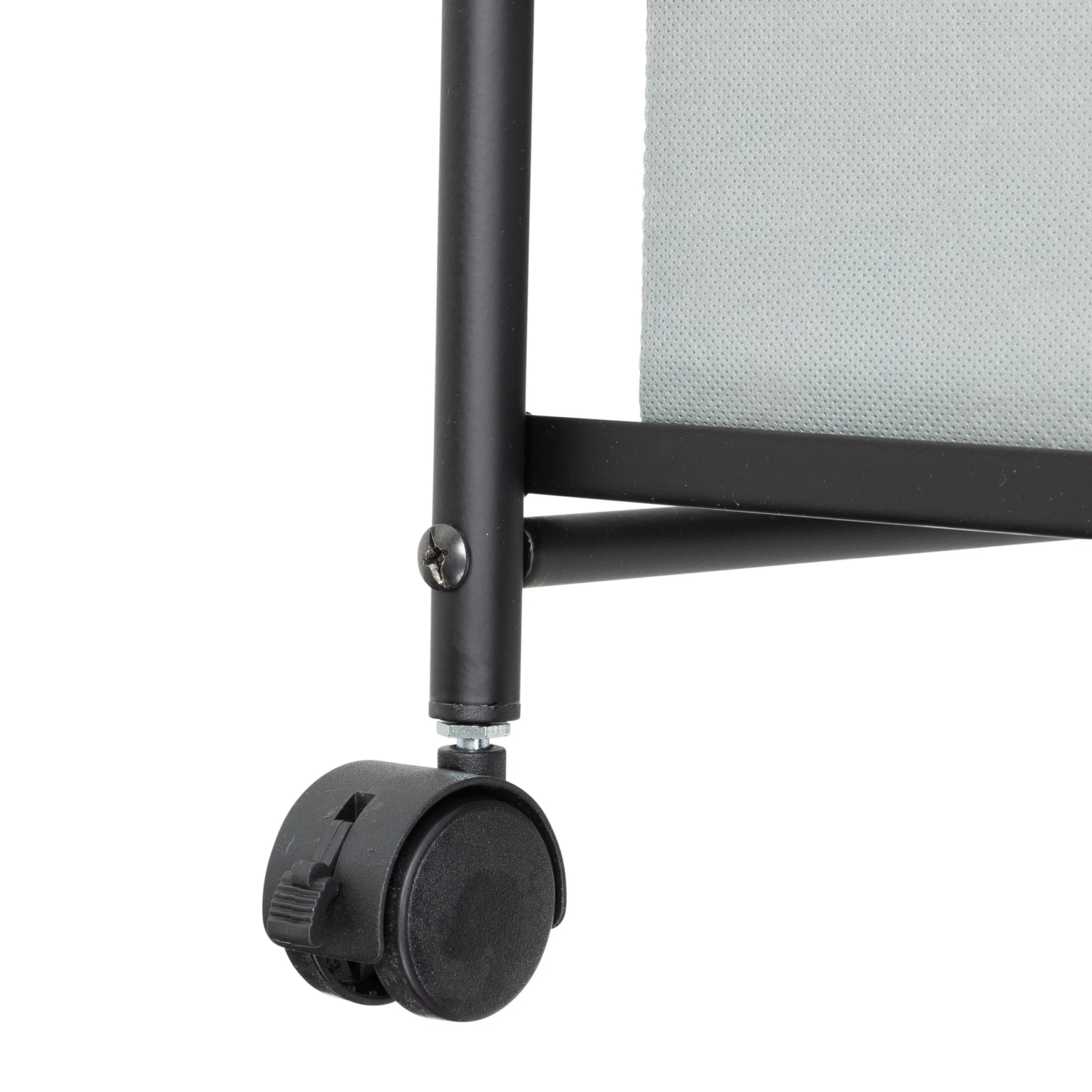 Black/Gray Dorm 4-Drawer Bedside Charging Storage Cart - Image 11