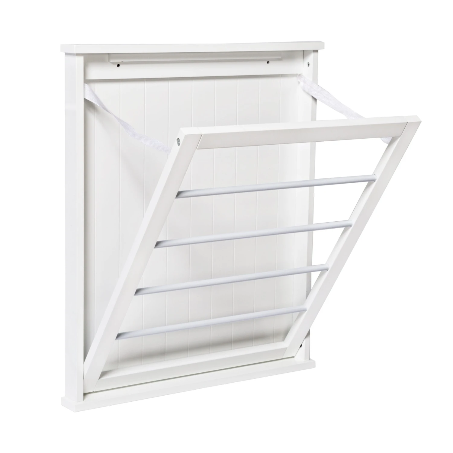 White Folding Over-the-Door Or Wall-Mount Drying Rack (80-Feet) - Image 3