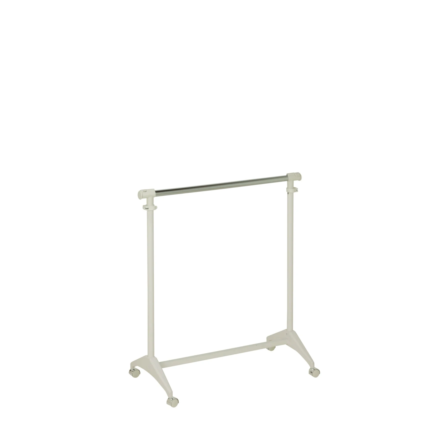 White Expandable Rolling Clothes Rack - Image 4