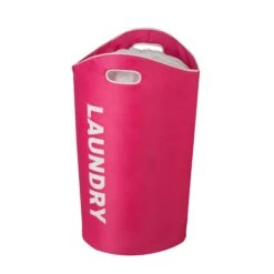Pink Laundry Hamper With Handles