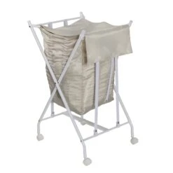 White/Natural No Bend Rolling Bounce Back Hamper