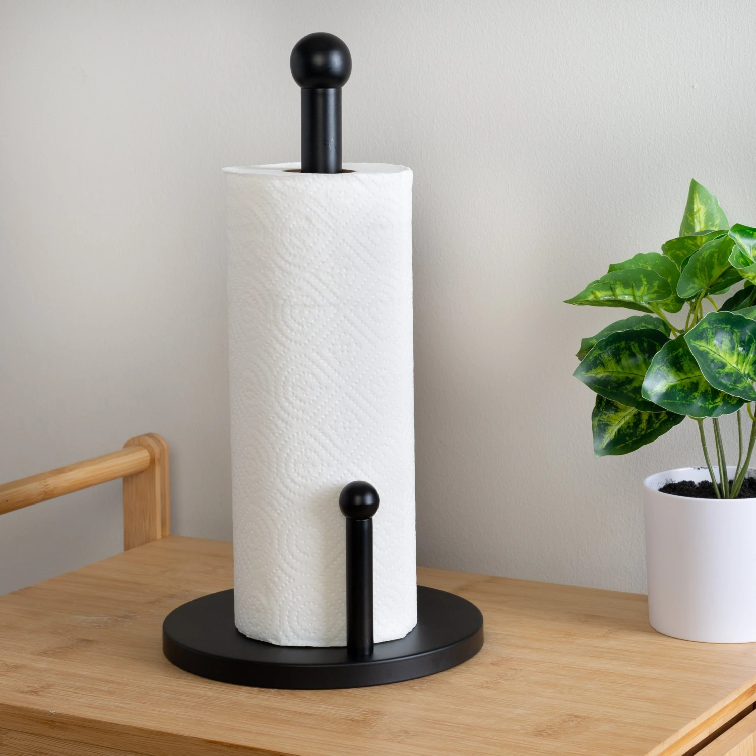 Black Paper Towel Holder - Image 2