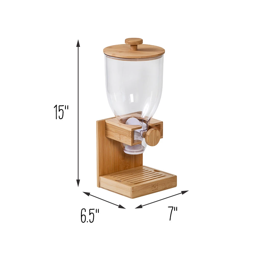 Natural Bamboo Single Cereal Dispenser - Image 7