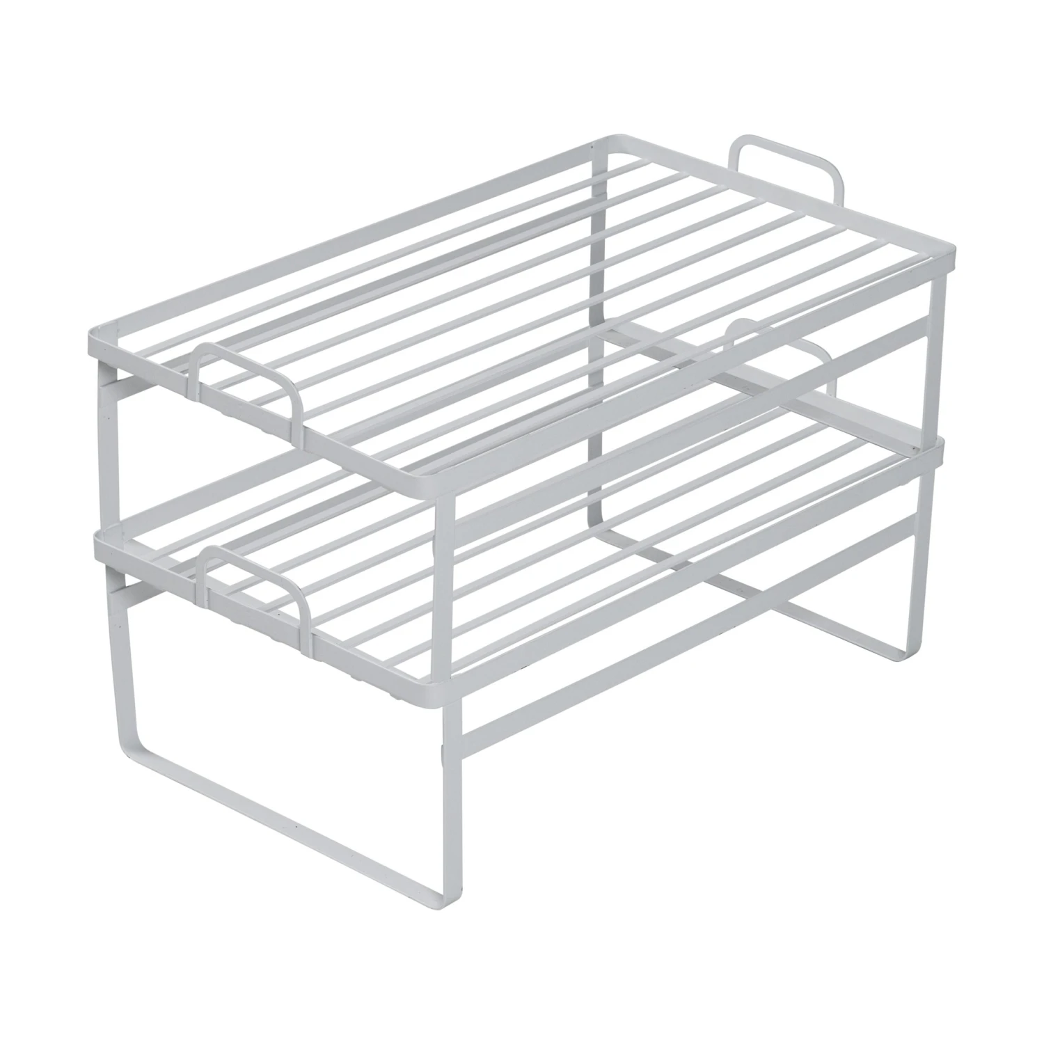 White Stackable Cabinet Shelves (2-Pack) - Image 5