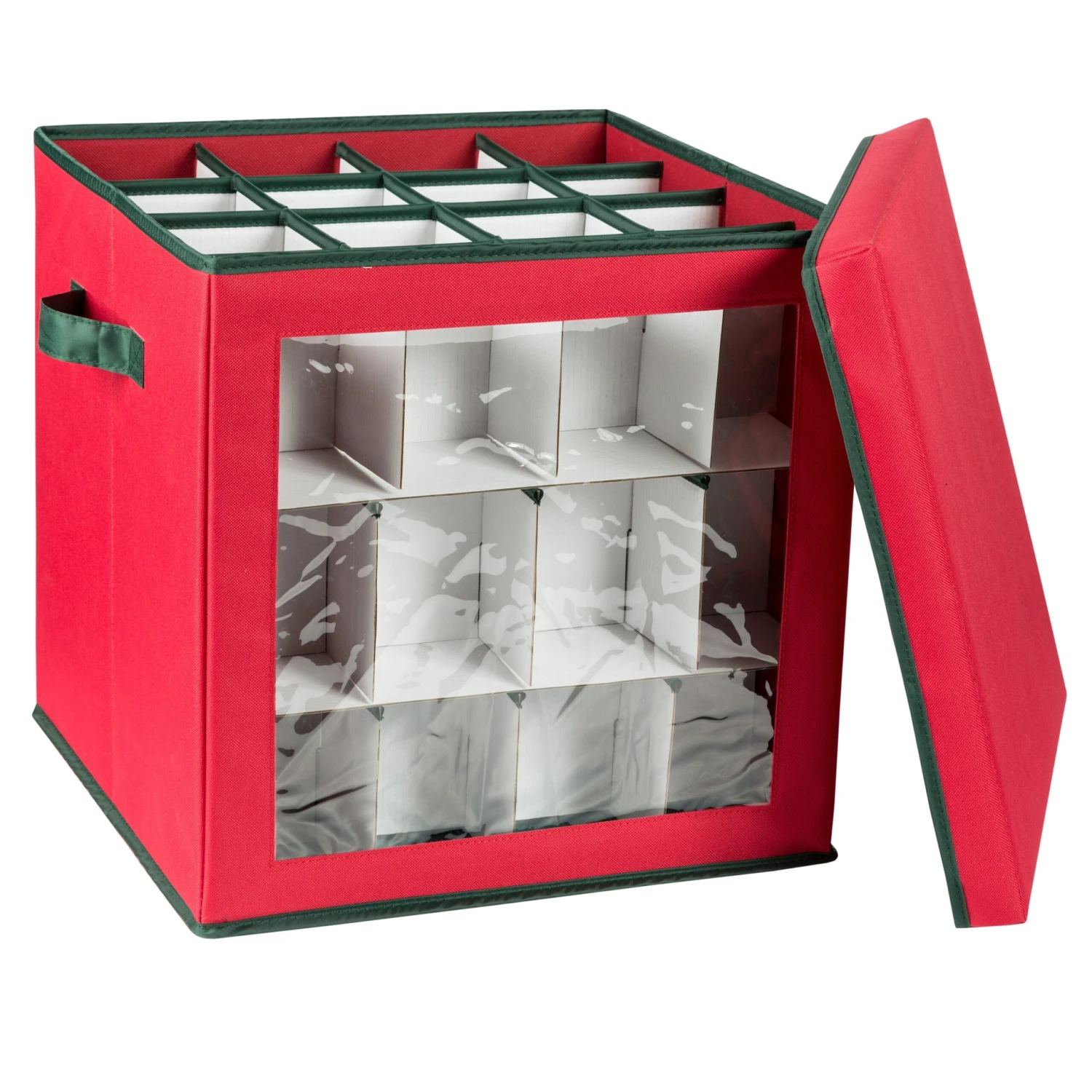 Red 48-Ornament Storage Box - Image 8