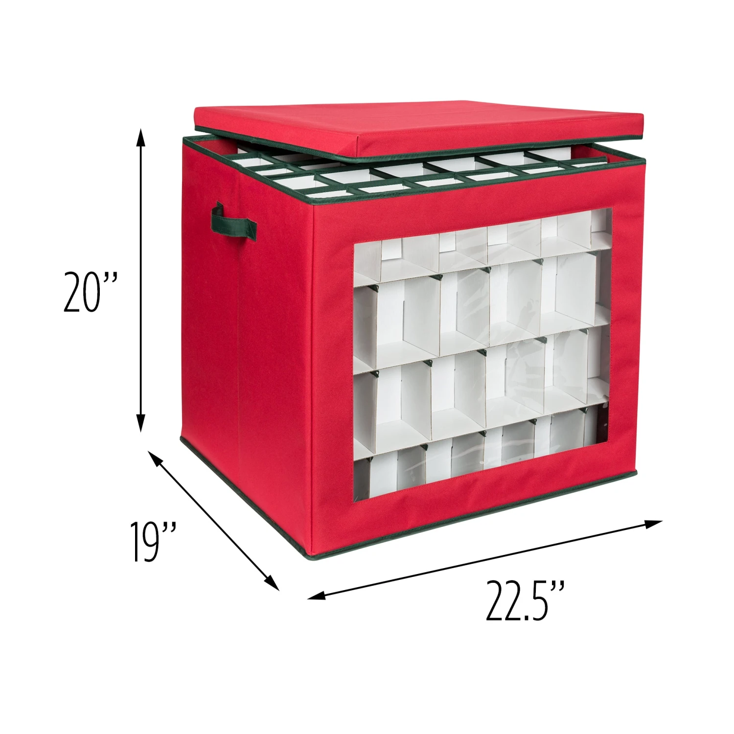 Red 120-Cube Ornament Storage Box - Image 6