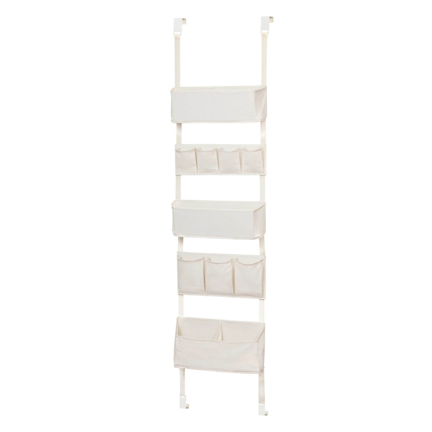 Natural 10-Pocket Over-The-Door Closet Organizer - Image 4