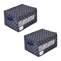 Navy/Gold Stemware Storage Boxes (2-Pack)