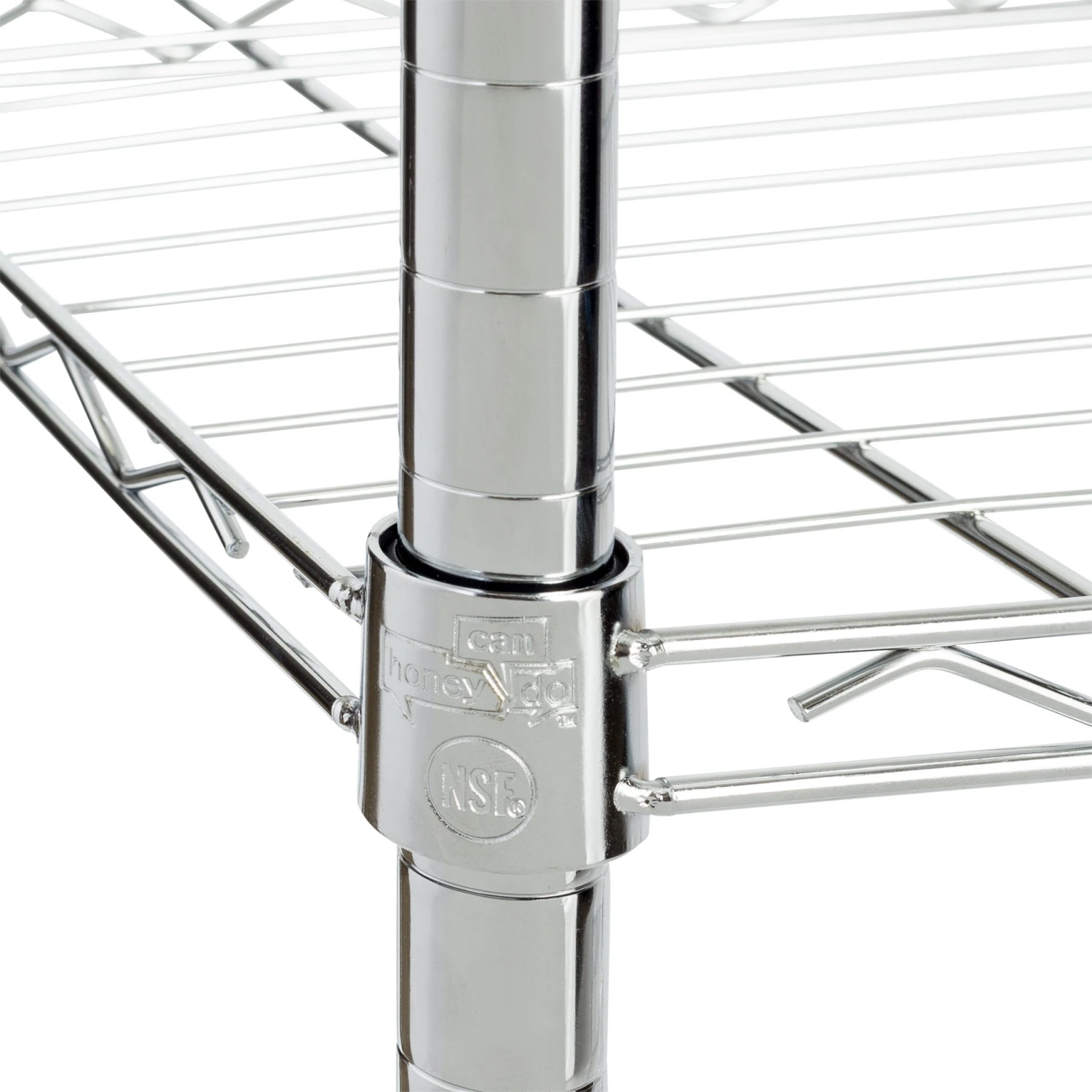 Chrome Rolling Heavy-Duty Adjustable Shelving Unit - Image 3
