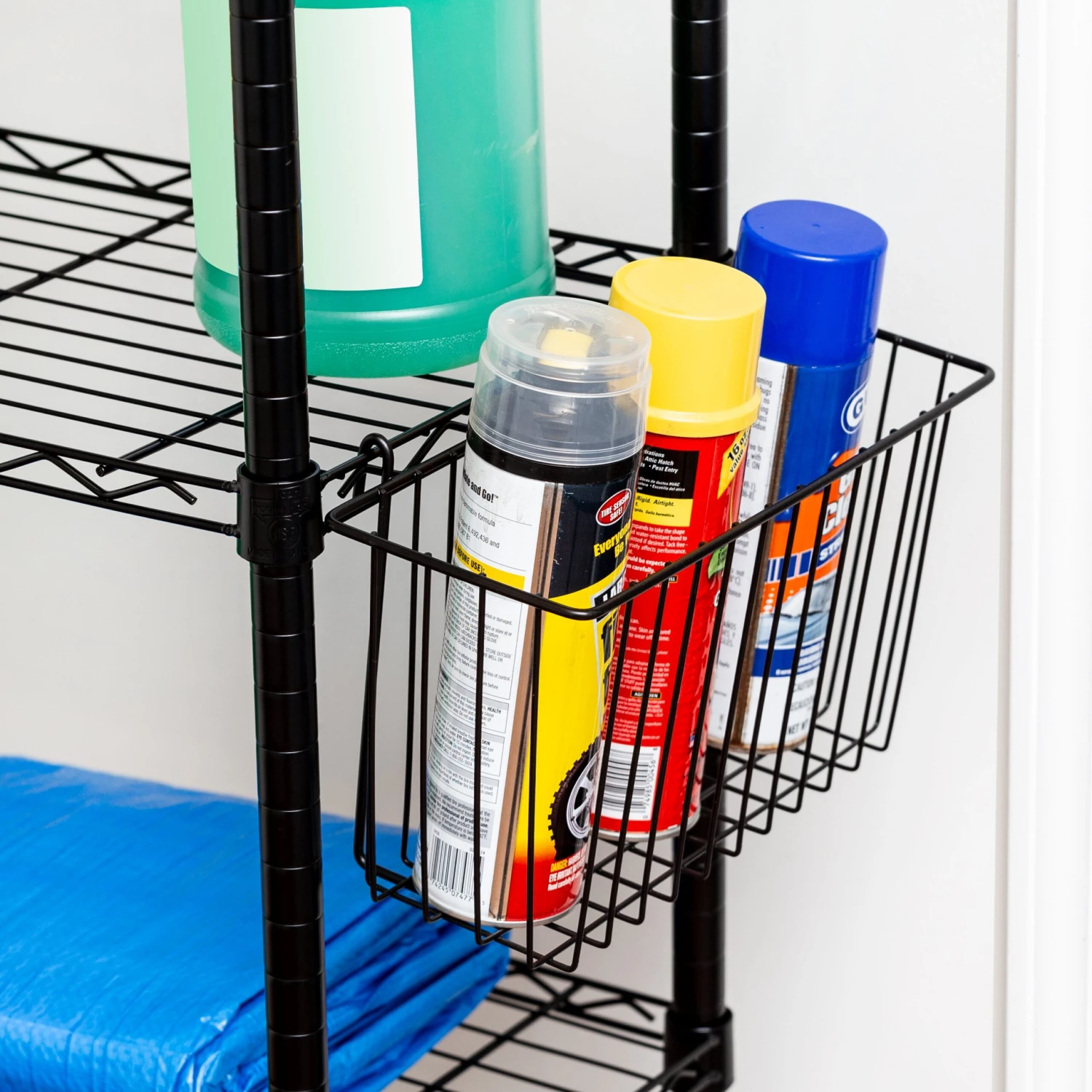 Black Wire Shelving Basket - Image 2
