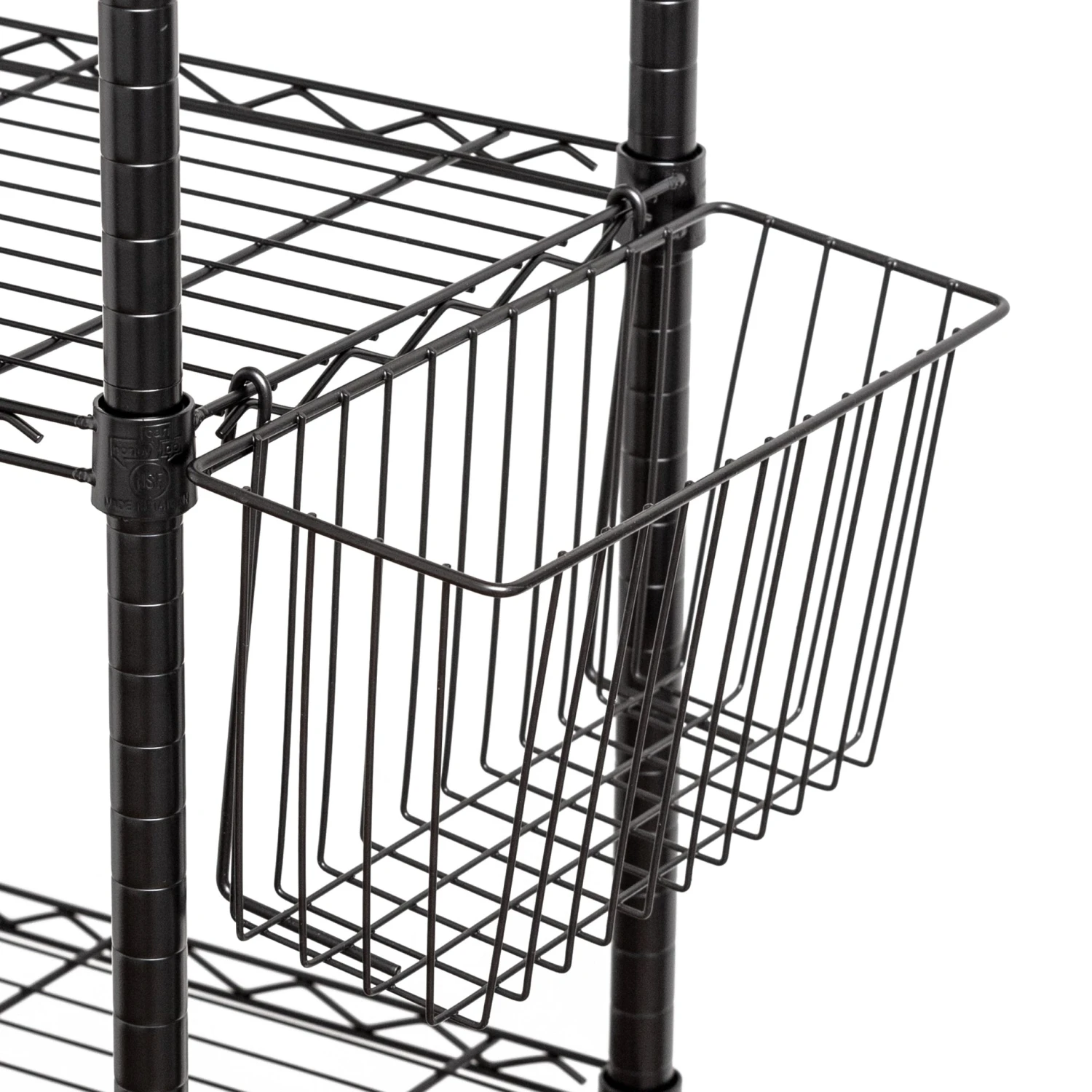 Black Wire Shelving Basket - Image 4