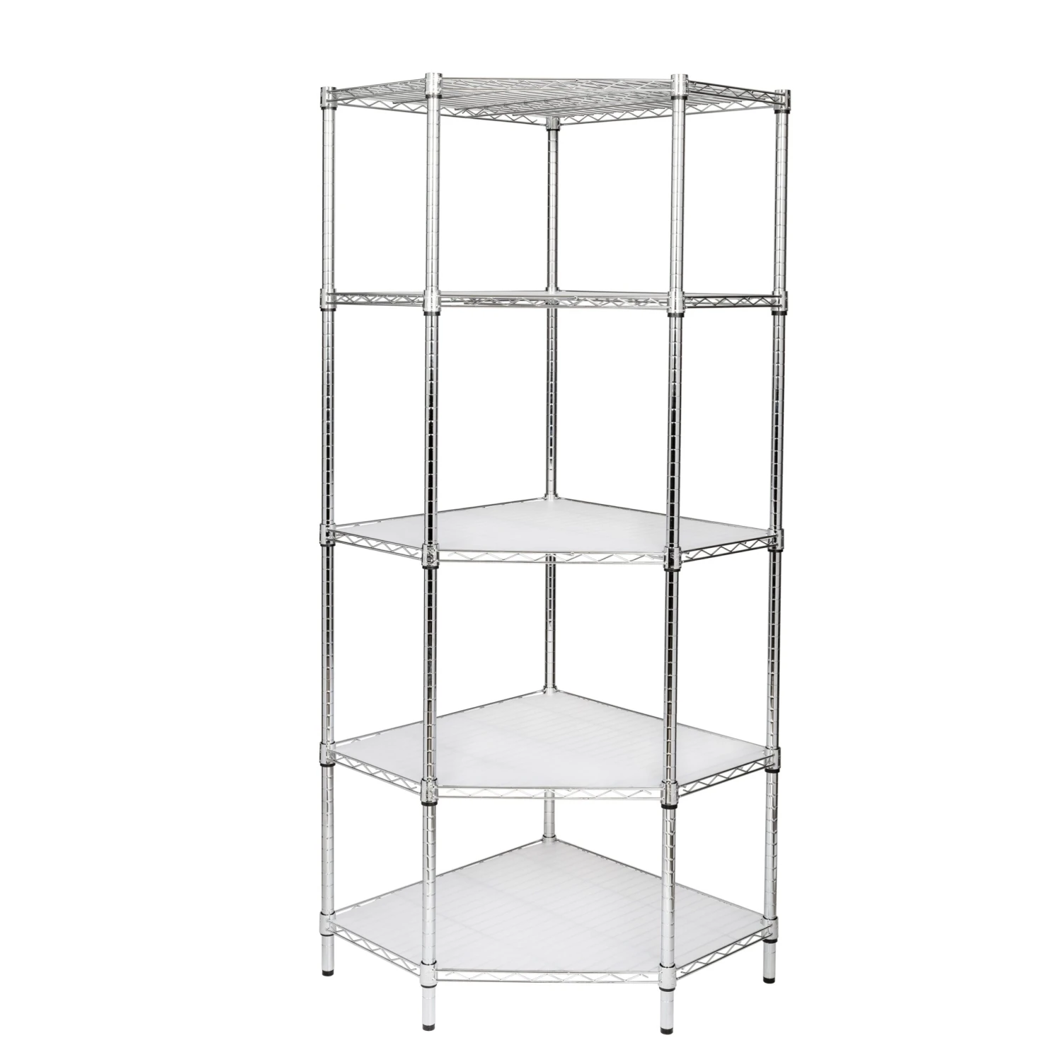 Chrome 5-Tier Corner Shelf - Image 4