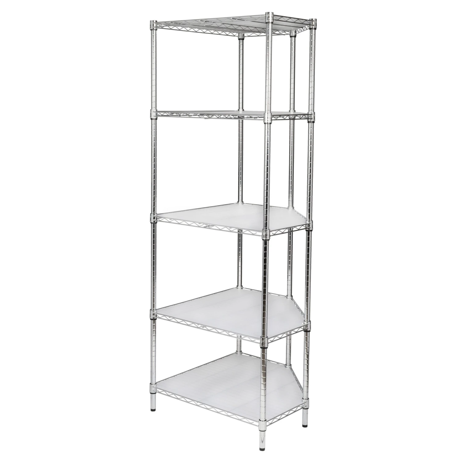 Chrome 5-Tier Corner Shelf - Image 5