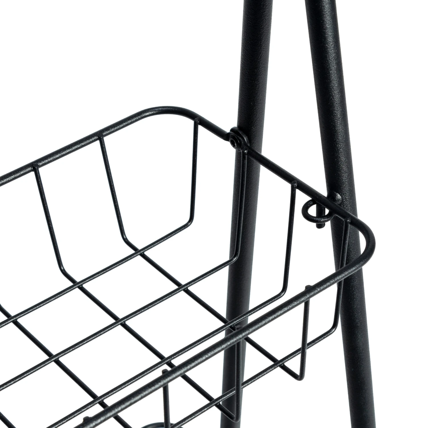 Black 3-Tier Folding A-Frame Storage Caddy - Image 5