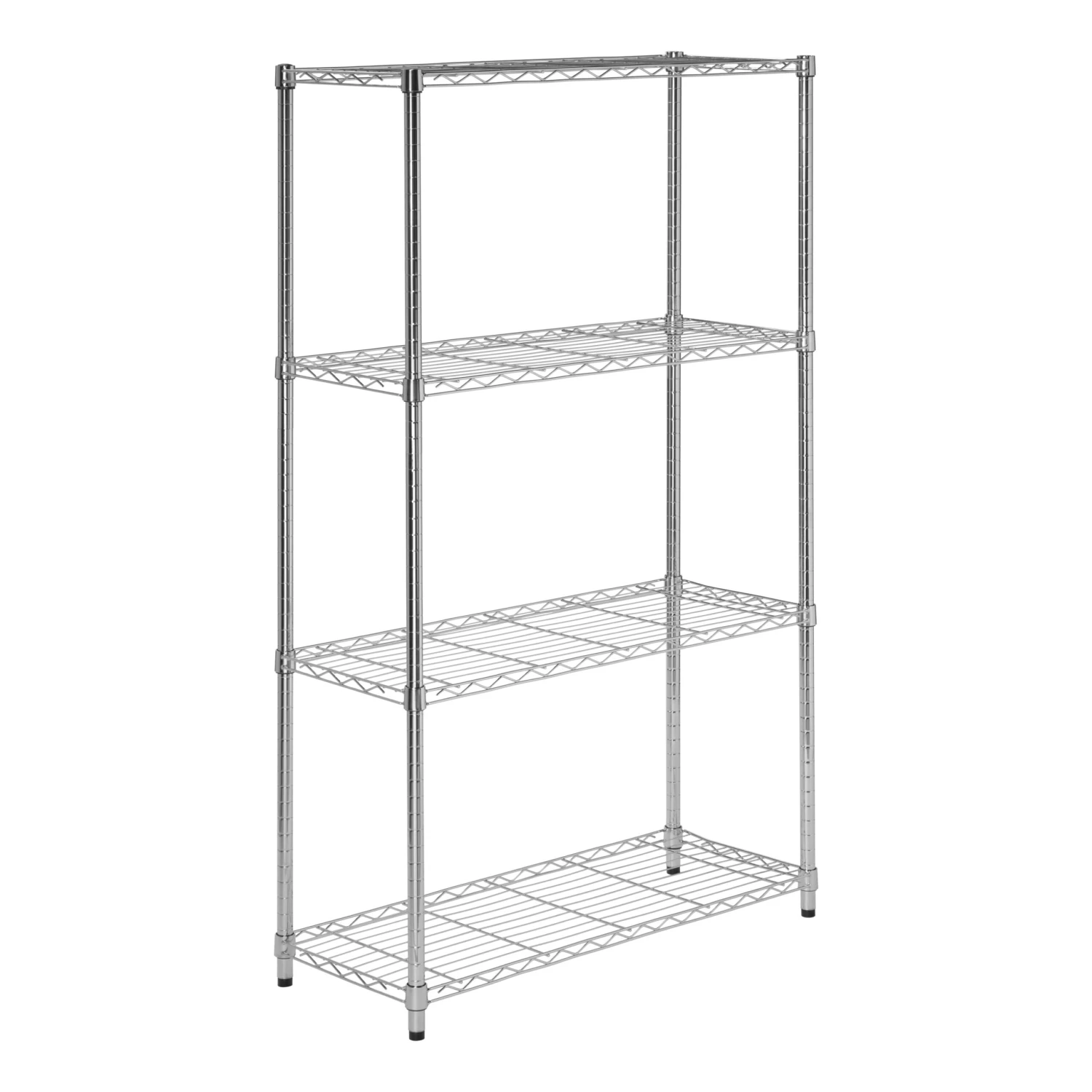 Chrome 4-Tier Heavy-Duty Shelving Unit With 200-lb Shelf Capacity - Image 6