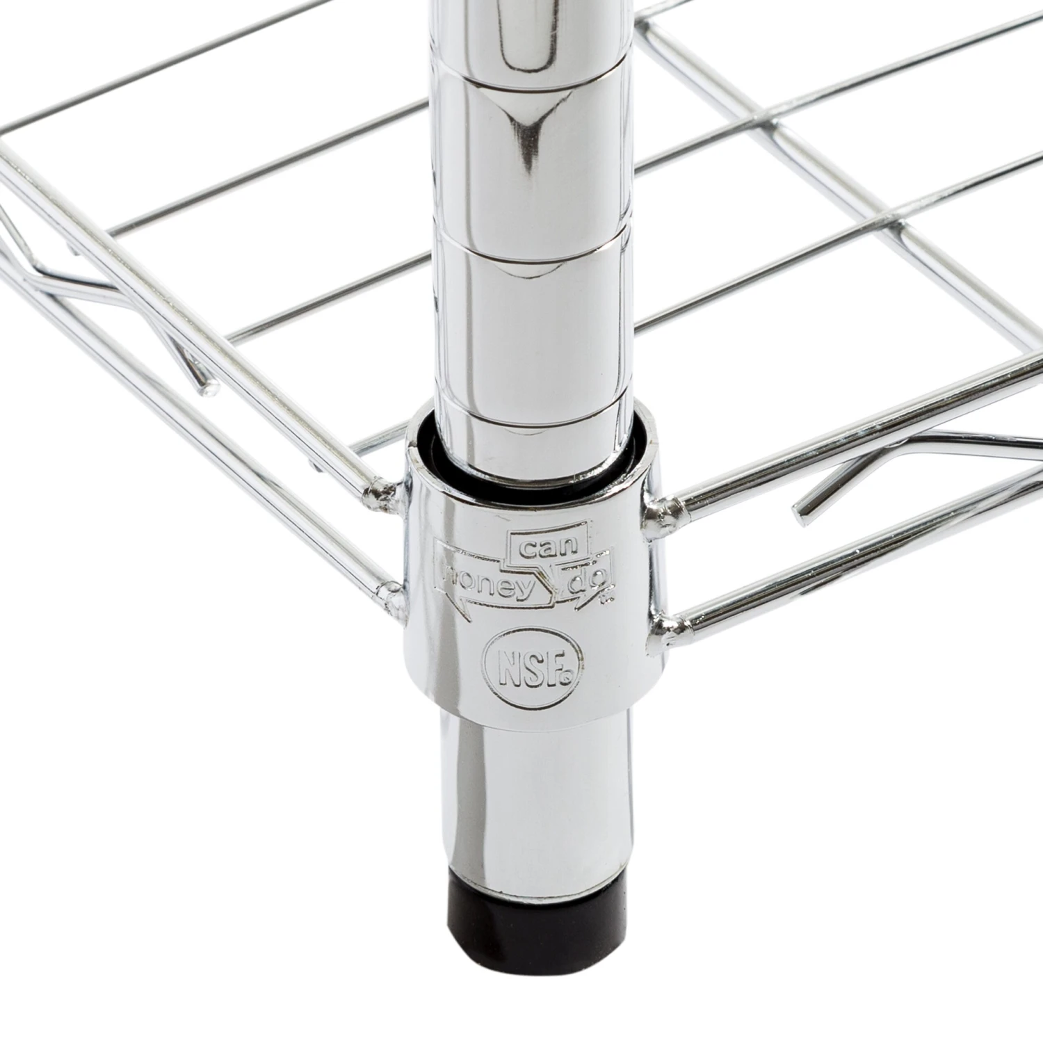 Chrome 4-Tier Heavy-Duty Shelving Unit With 200-lb Shelf Capacity - Image 5