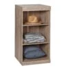 Brown 3-Tier Stackable Shelf Organizer With Anti-Tip Hardware