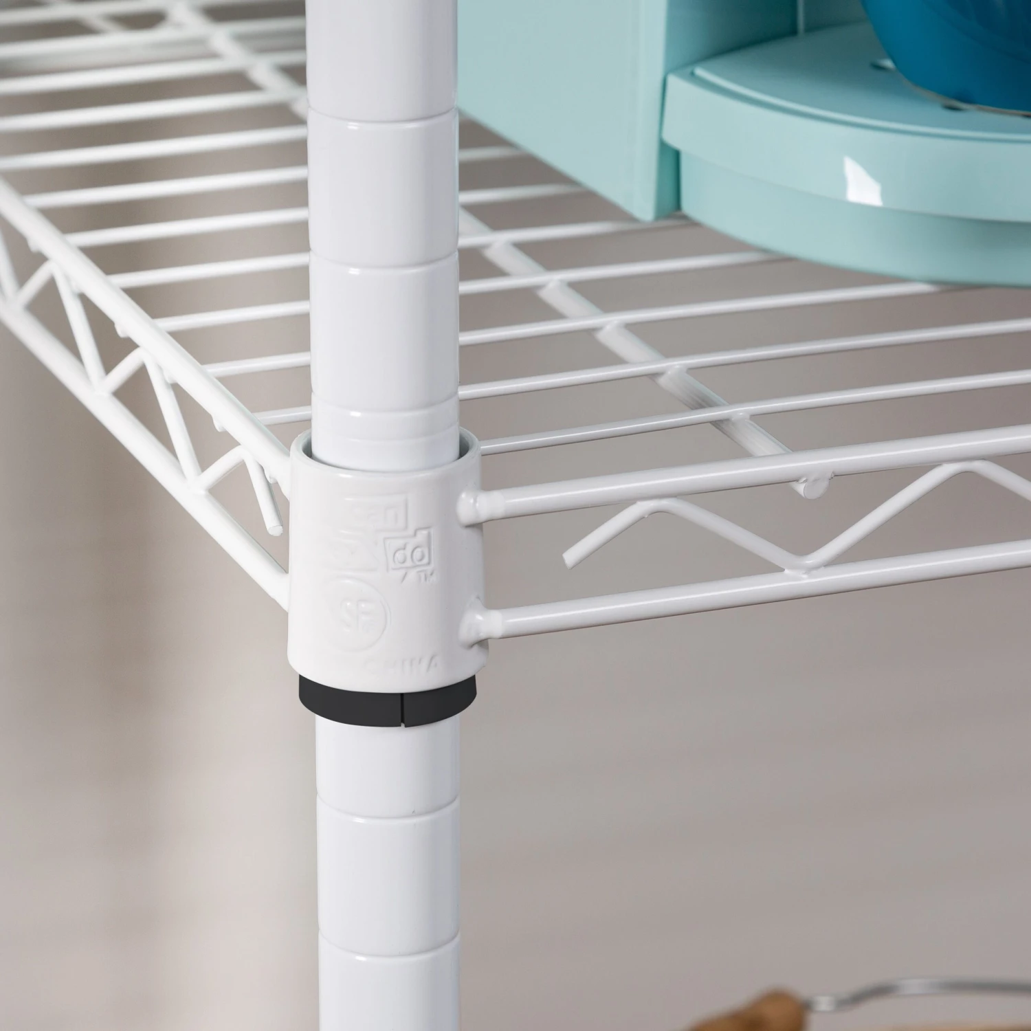 White 5-Tier Heavy-Duty Shelving Unit With 350-lb Shelf Capacity - Image 2