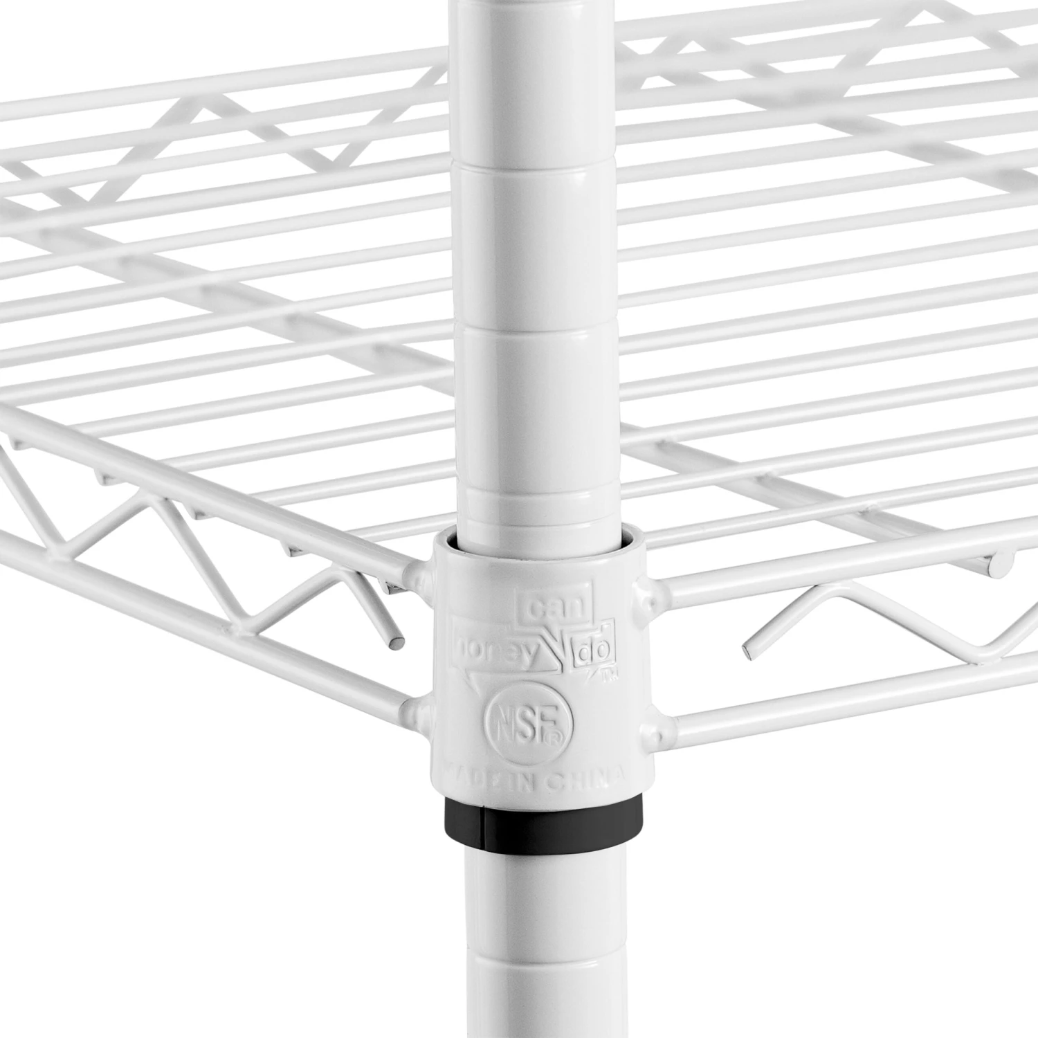 White 5-Tier Heavy-Duty Shelving Unit With 350-lb Shelf Capacity - Image 7