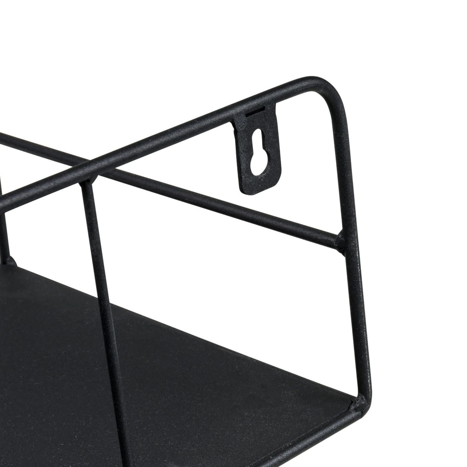 Black Small Metal Floating Accent Shelf - Image 3