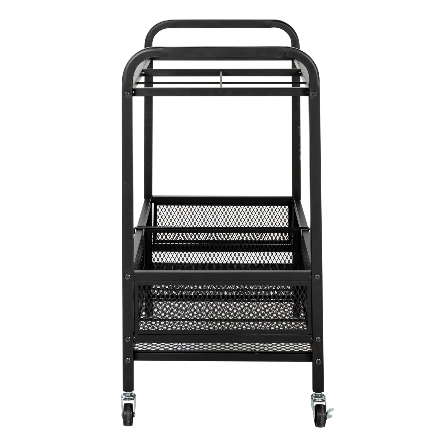 Black Steel Garage Multi-Purpose Rolling Storage Cart - Image 5