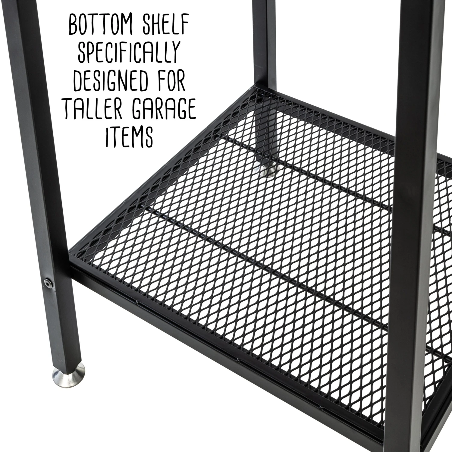 Black 4-Tier Steel Garage Storage Shelving Unit - Image 5