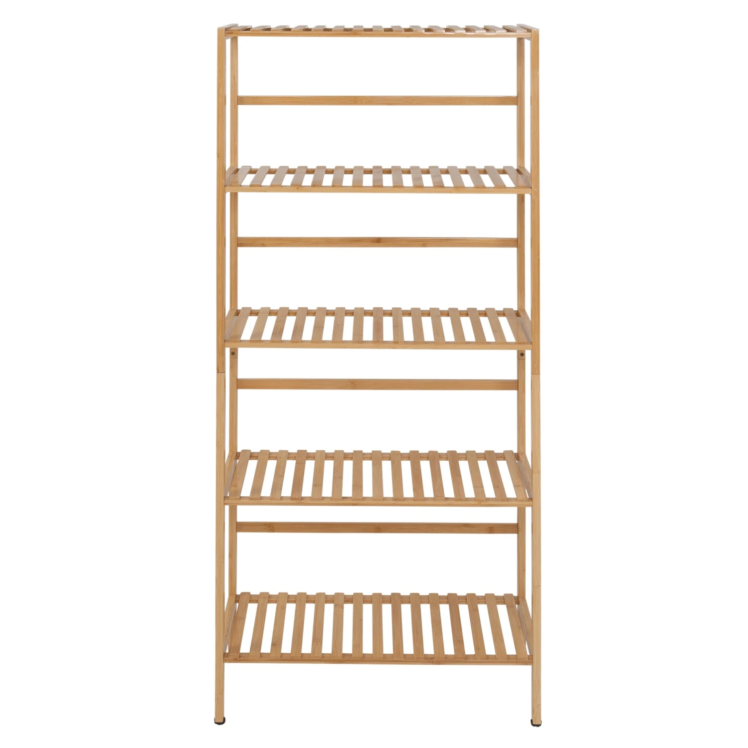 Natural 5-Tier Bamboo Bookshelf - Image 8