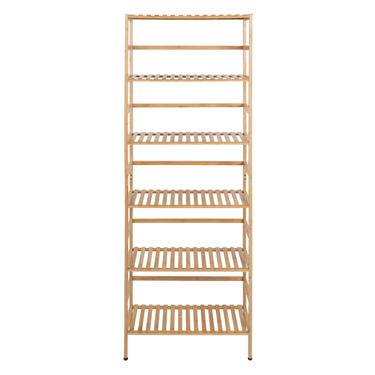Natural 6-Tier Bamboo Bookshelf - Image 7