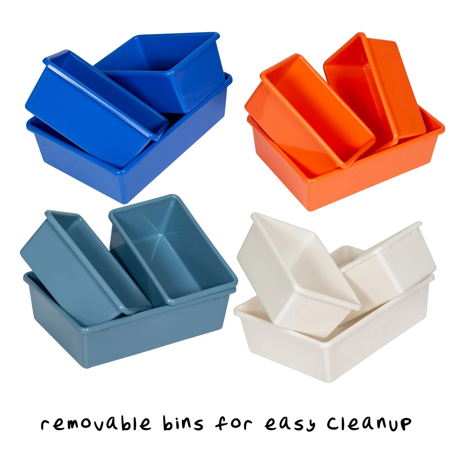 Gray/Multi 12-Bin Kids Toy Storage Organizer - Image 4