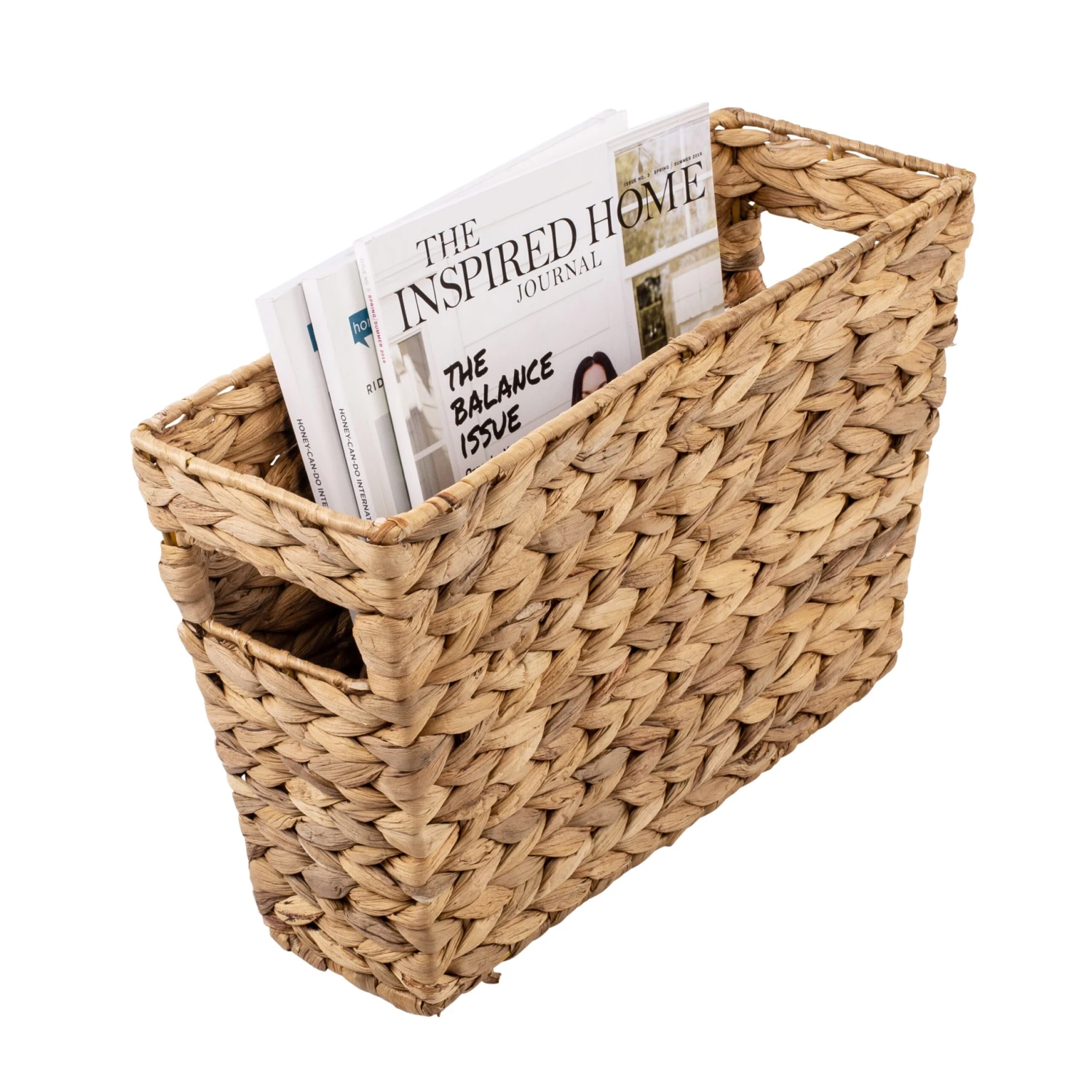 Natural Water Hyacinth Tall Storage Basket