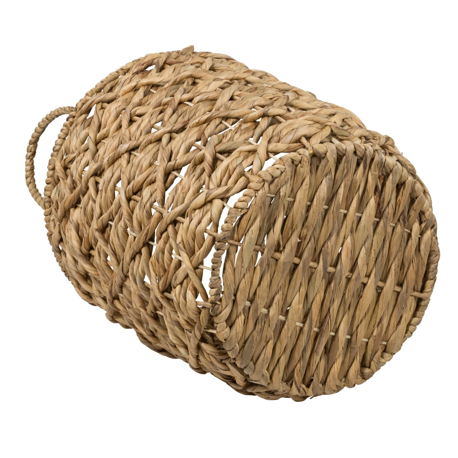 Natural Round Decorative Wicker Baskets With Handles (Set Of 2) - Image 9