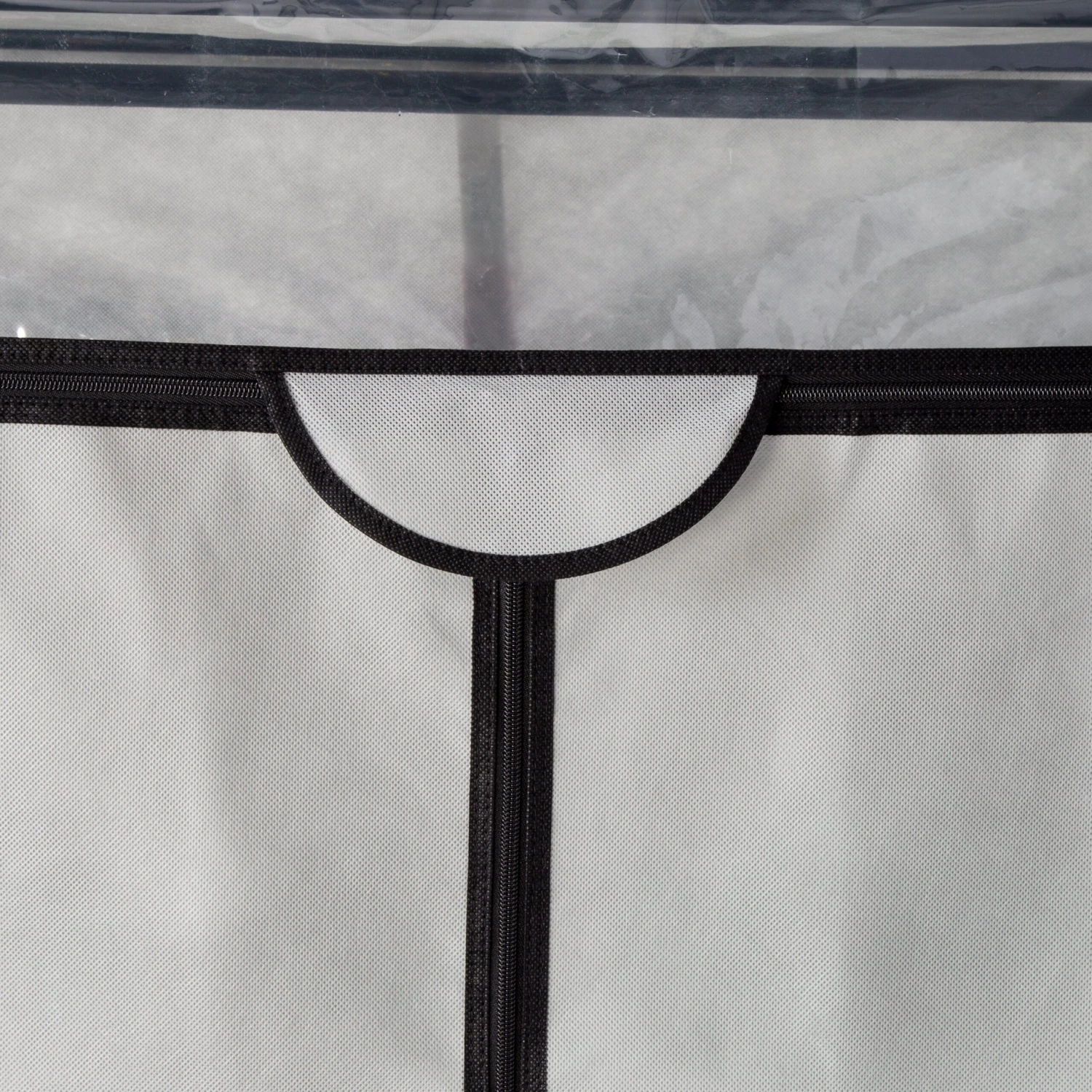 Gray 36-Inch Wide Double Door Portable Wardrobe Closet - Image 5