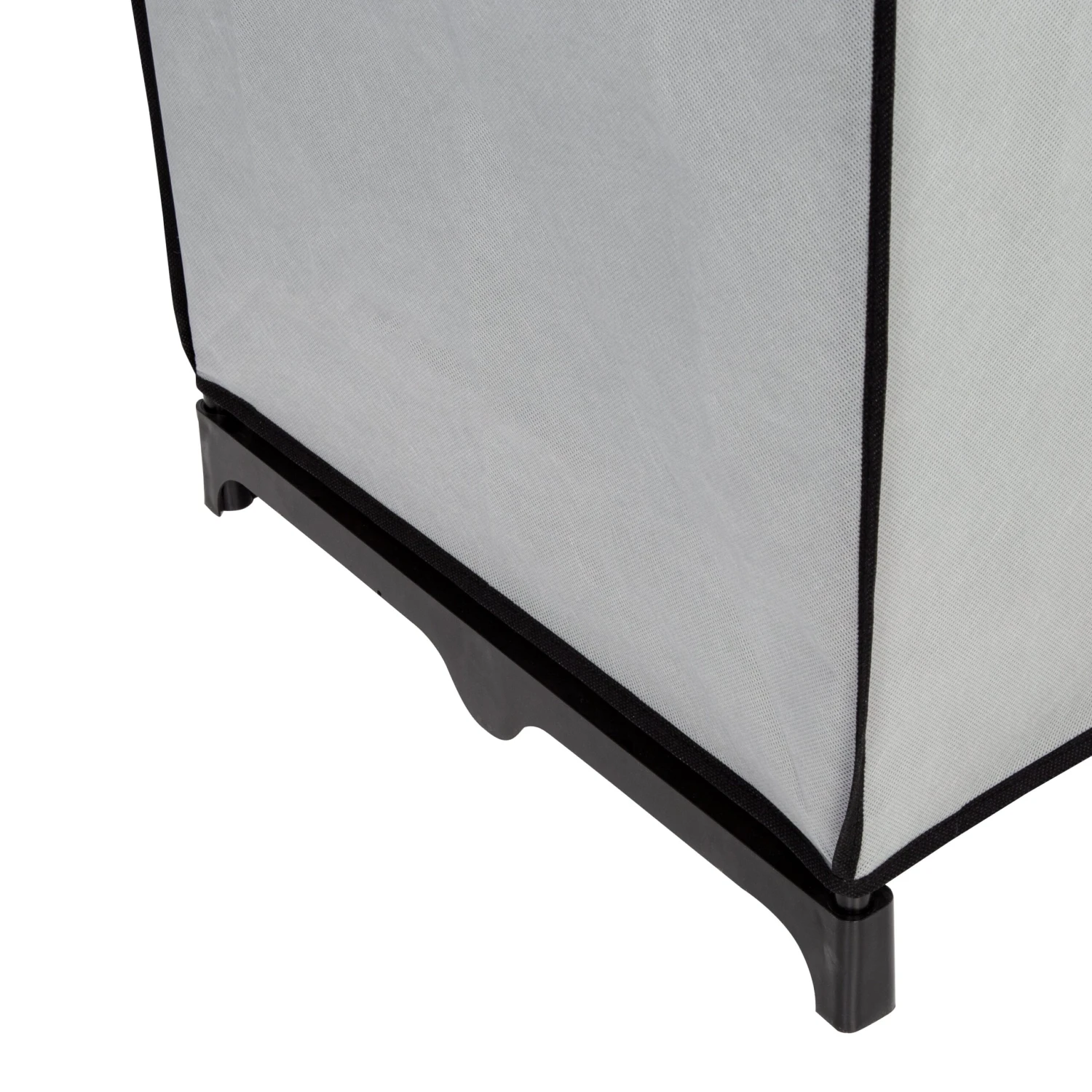 Gray 36-Inch Wide Double Door Portable Wardrobe Closet - Image 6