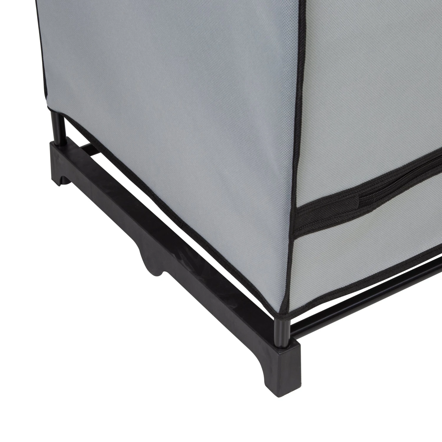 Gray 46-Inch Wide Portable Wardrobe Closet With Shelf - Image 11