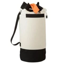 Black/White Duffle Style Laundry Bag