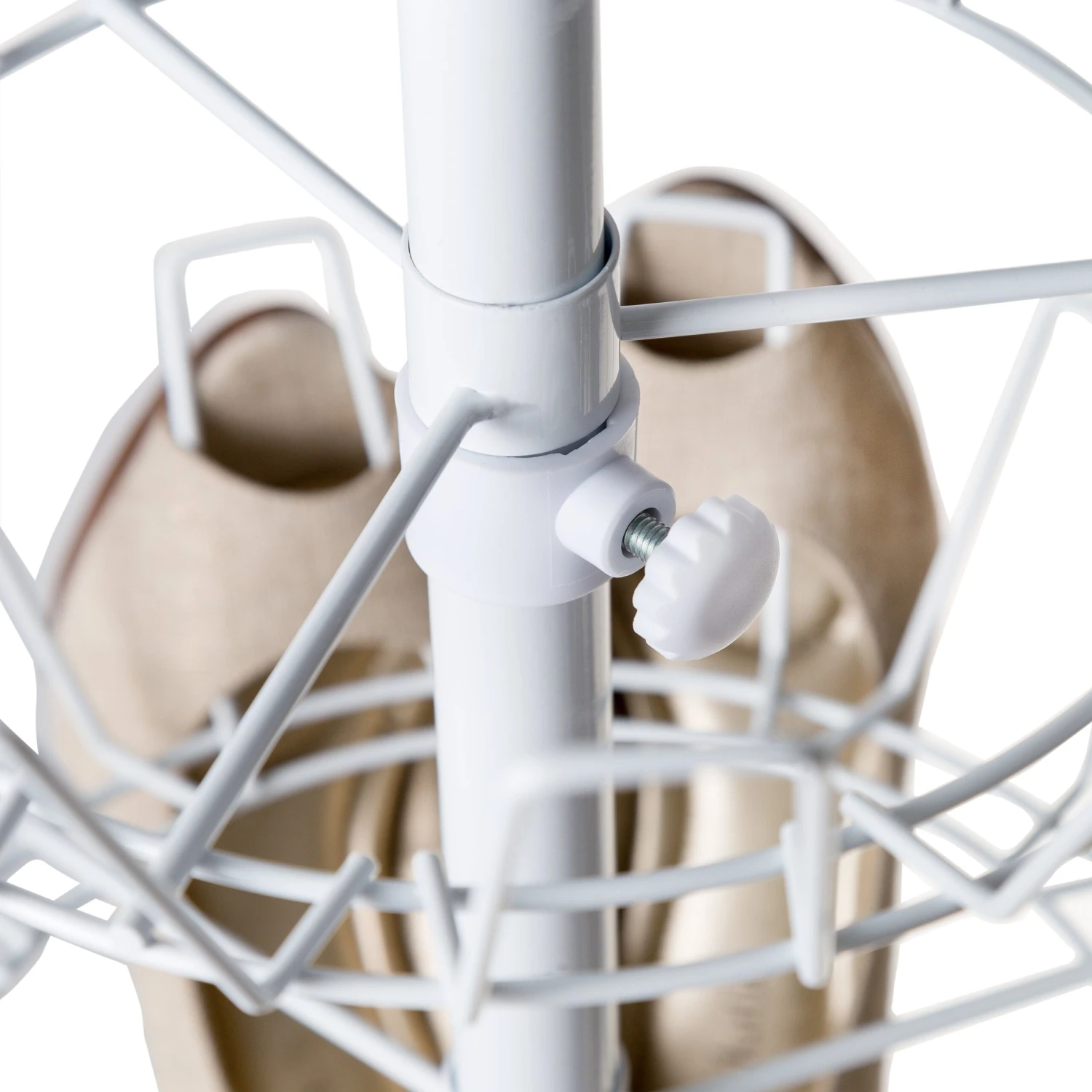 White 4-Tier Revolving Shoe Tree - Image 5